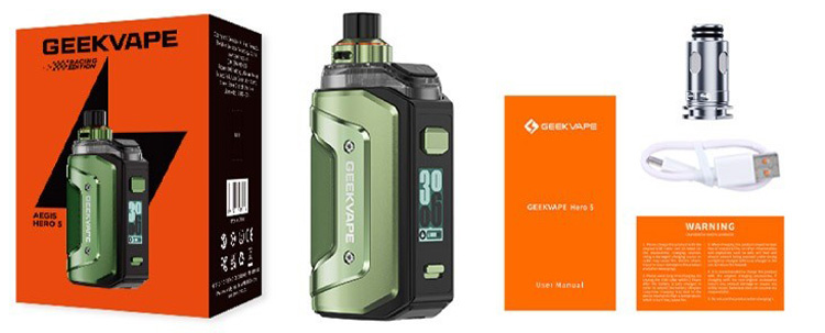 Комплектація багаторазової под системи Geekvape Aegis Hero 5