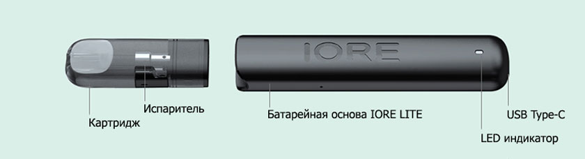 Eleaf IORE LITE в разобраном виде