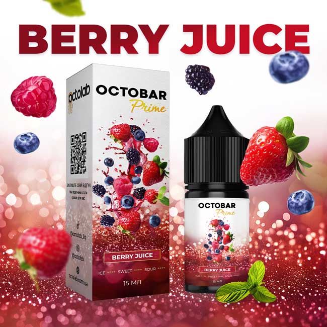 Сольова рідина для под систем Octobar Prime Berry-Juice