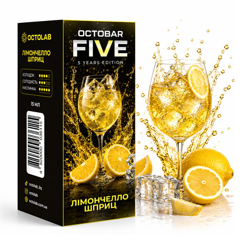 Рідина Octobar FIVE Лімончелло Шприц