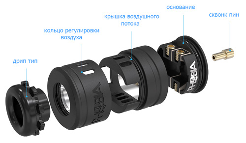 Vandy Vape Phobia V2 RDA в разборе Vandy Vape Phobia V2 RDA в разборе