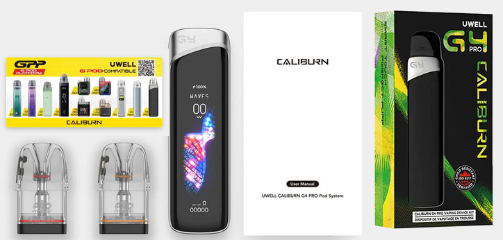 Комплектація UWELL CALIBURN G4 PRO