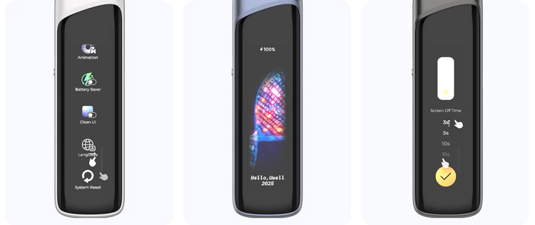 Налаштування в под системі UWELL CALIBURN G4 PRO