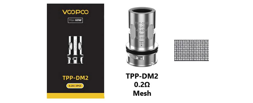 Випаровувач VOOPOO TPP DM2 0.2 Ом