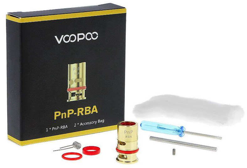 Обслуживаемый испаритель VOOPOO PnP RBA, комплектация Обслуживаемый испаритель VOOPOO PnP RBA, комплектация