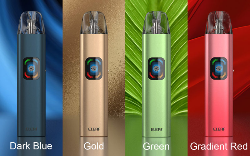 Вейп Eleaf iCita SE синий красный зеленый золотистый