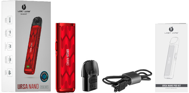 Комплектація Lost Vape Ursa Nano