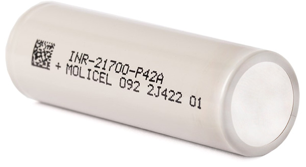 Акумулятор 21700 Molicel P42A 45A 4200 mAh