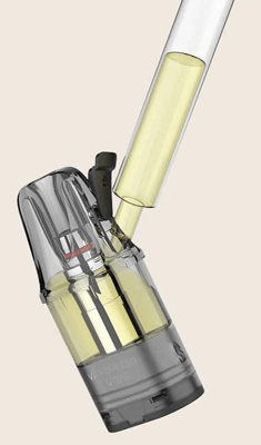 Заправка картриджа в поді Vaporesso Vibe SE 2
