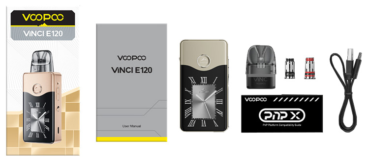 Комплектація багаторазової под системи VOOPOO Vinci E120