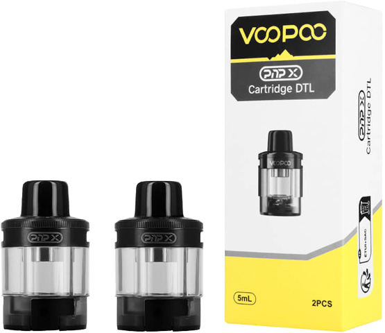 Заводське пакування з 2 картриджів VOOPOO PnP X DTL 5 ml